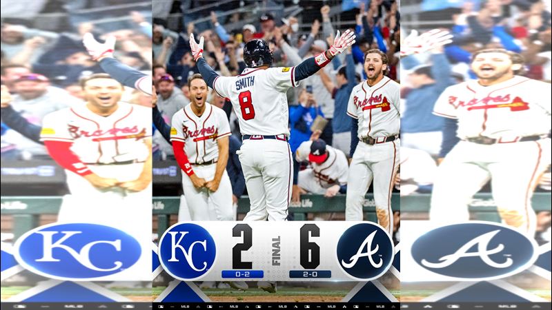 台灣新聞通訊社-MLB／亞特蘭大勇士9下絕地反攻　史密斯再見滿貫彈逆轉皇家