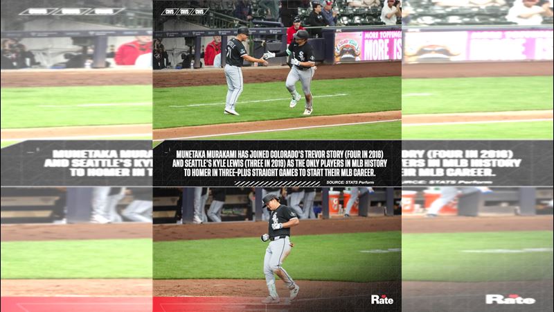 台灣新聞通訊社-中職／白襪3連敗！村上宗隆天天開轟連3場炸裂　成史上第4人、日本第1人