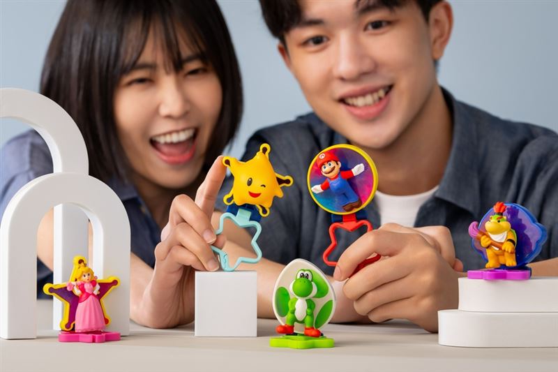 台灣新聞通訊社-銀河冒險正式啟程！麥當勞推12款必收限定超級瑪利歐公仔