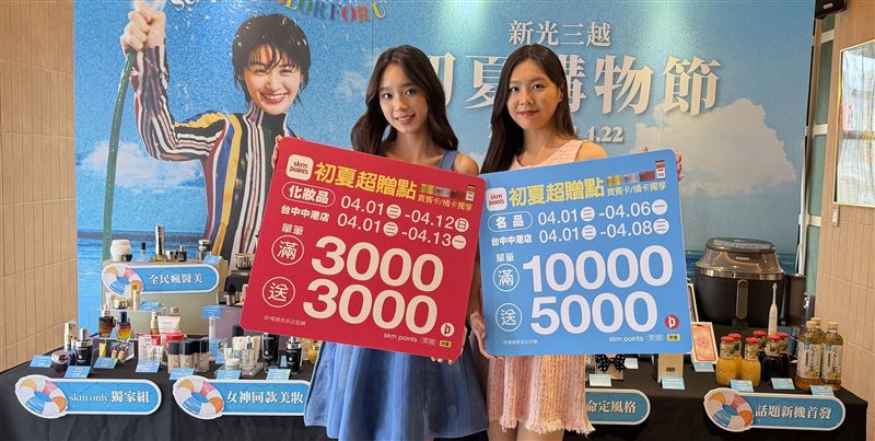 台灣新聞通訊社-百貨美妝大戰開打！新光三越拚72億業績　統一推三麗鷗卡友禮搶客