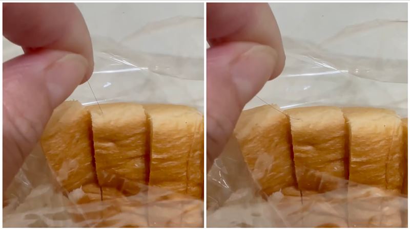 台灣新聞通訊社-羅宋出爐全搶光！消費者買到加料吐司「內嵌頭髮」　台南排隊名店回應了