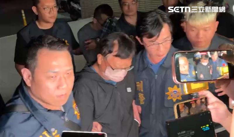 台灣新聞通訊社-快訊／活抓畫面曝！中油「最貪CEO」斷腳鐐逃亡6天…共犯掩面怕見光死