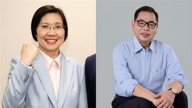台灣新聞通訊社-藍營新竹縣初選民調開打！徐欣瑩、陳見賢拉選情各自出招