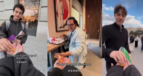 台灣新聞通訊社-中國女「冒充日本人」挑戰西班牙街頭乞討！還拍片炫耀　日網友氣炸