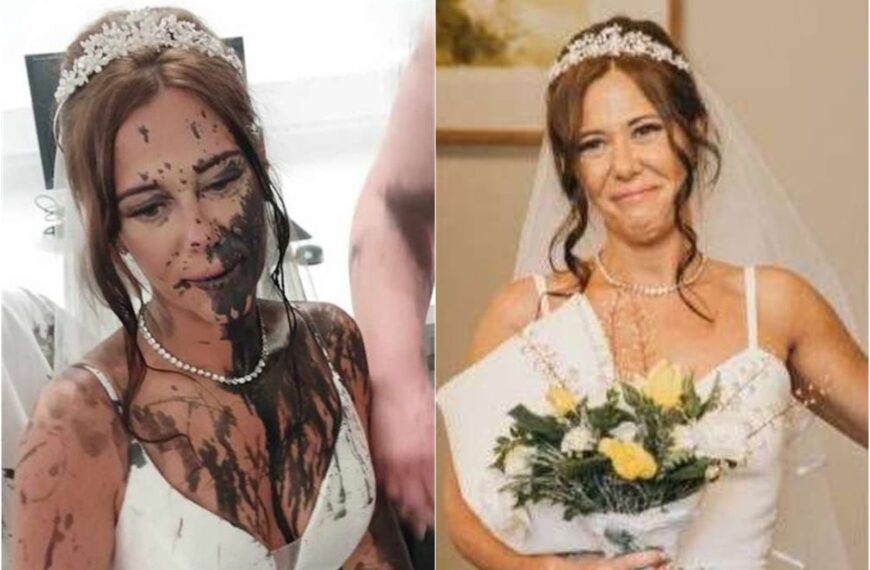 台灣新聞通訊社-「報復妳去年絆倒我！」惡嫂闖婚禮潑黑漆毀8萬婚紗　新娘等20年崩潰