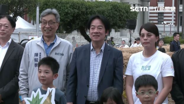 台灣新聞通訊社-出席「凱道農玩節」、體驗做麻糬　賴清德：盼深化國人對在地農業的支持