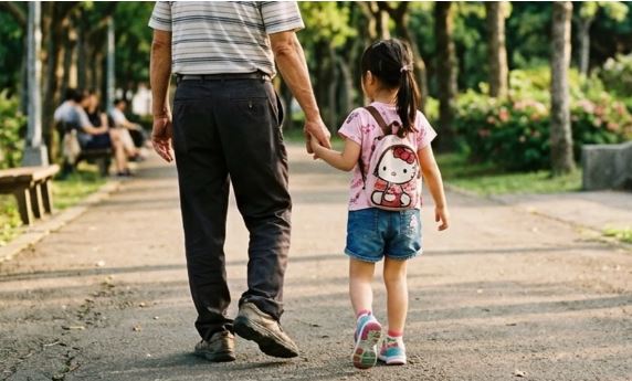 台灣新聞通訊社-生父入獄、毒癮母陪酒又自殘　阿公救5歲愛孫「求拔親權」