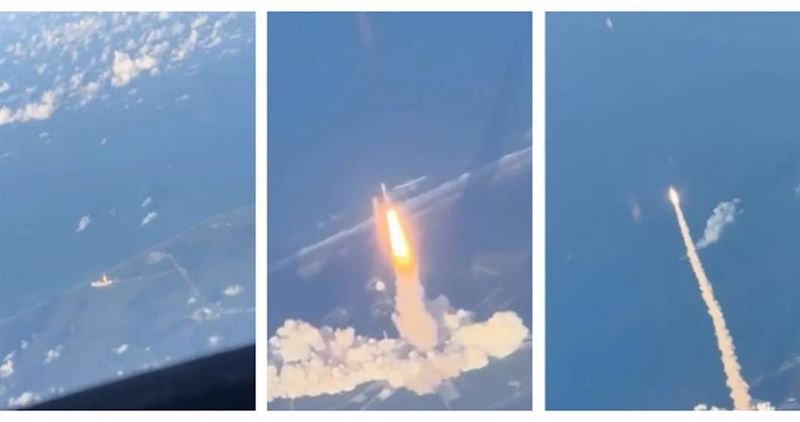 台灣新聞通訊社-機窗外就是火箭！阿提米絲2號升空 「上帝視角」瘋傳