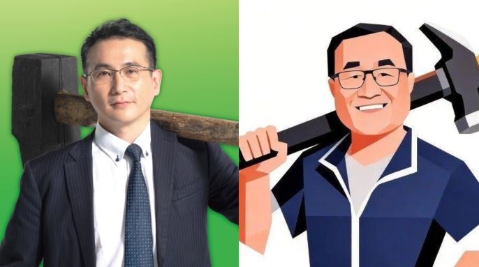 台灣新聞通訊社-競選主視覺扛巨槌被控「抄襲鄭運鵬」！李四川：那是我人生的縮影