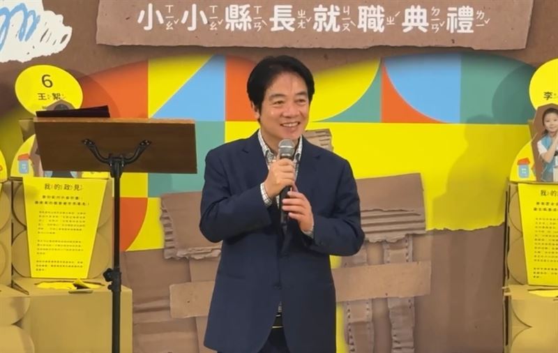 台灣新聞通訊社-2萬童包圍屏東縣府！賴清德親揪「首謀」　笑虧周春米：連任有困難喔