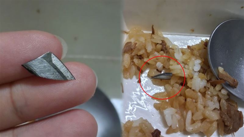 台灣新聞通訊社-咔一聲！絞肉機「刀片斷入嘴」險割喉嚨…名店道歉了