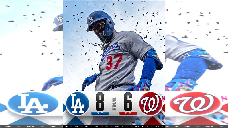 台灣新聞通訊社-MLB／佐佐木朗希先發失6分解套　大谷翔平炸裂＋掃超前分！道奇逆轉國民