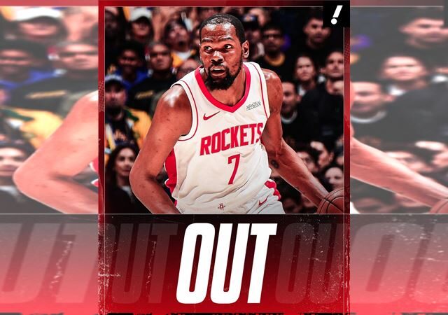 台灣新聞通訊社-NBA／火箭陷絕境　杜蘭特左踝扭傷確定缺席G3！休士頓恐面臨被聽牌危機