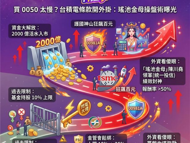 台灣新聞通訊社-買0050太慢了？金管會「台積電條款」大開外掛　神祕瑤池金母操盤術曝光