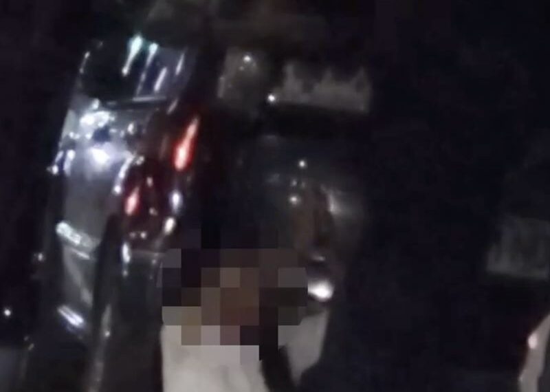 台灣新聞通訊社-街頭驚魂！賓士男酒駕當街施暴　妻合十求饒「不要再打我了」警3罪送辦