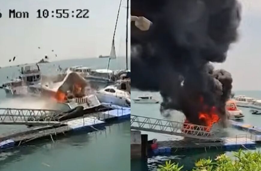 台灣新聞通訊社-普吉島快艇爆炸！驚悚瞬間曝「整船燒成火球」　5傷1失蹤「尋獲已身亡」
