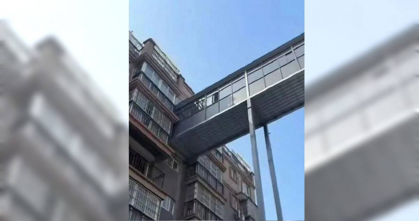 台灣新聞通訊社-社區加裝電梯「只通一樓層」！網驚：這家住戶有實力？真相出人意料