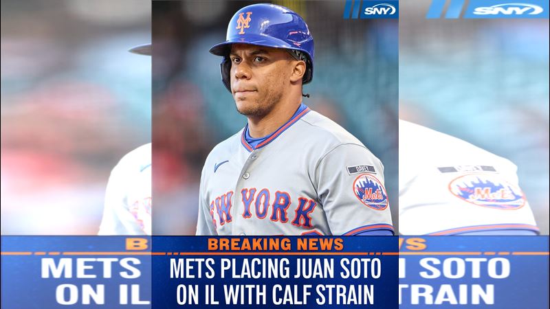 台灣新聞通訊社-MLB/大都會索托右小腿拉傷進10天傷兵 MVP強打缺陣2-3週戰力拉警報