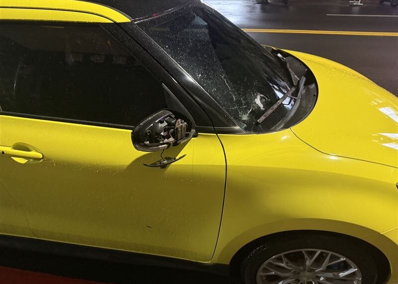 台灣新聞通訊社-台中大里隨機砸車！KTV男「醉到斷片」喊全忘了　車主嘆：衰爆了