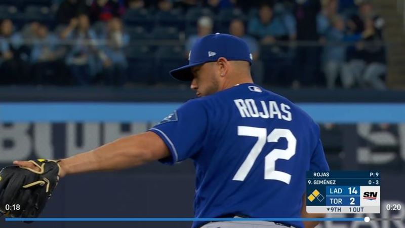 台灣新聞通訊社-MLB／領先藍鳥13分！道奇派洛哈斯登板吃局數　他連4季客串投手