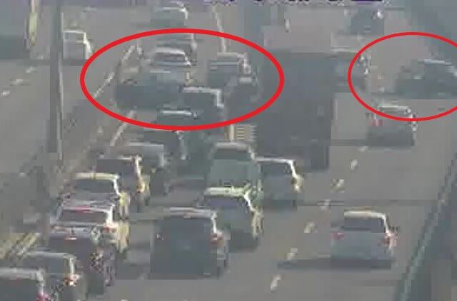 台灣新聞通訊社-快訊／快改道！國道交流道匝道2車追撞「入口封閉」傷亡情況不明