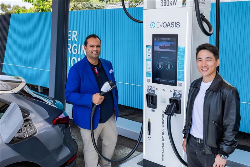 台灣新聞通訊社-電動車族有福了！Audi聯手EVOASIS打造最強充電網