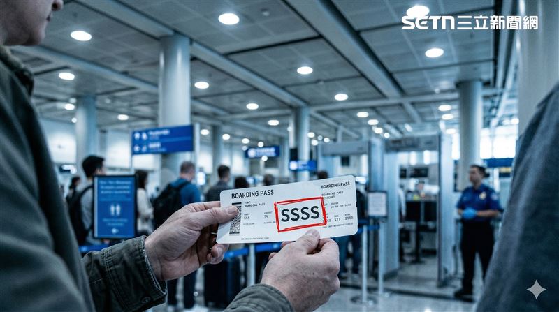 台灣新聞通訊社-登機證驚見「SSSS」！一票喊天選之人　苦主曝真實下場：會被帶到小房間