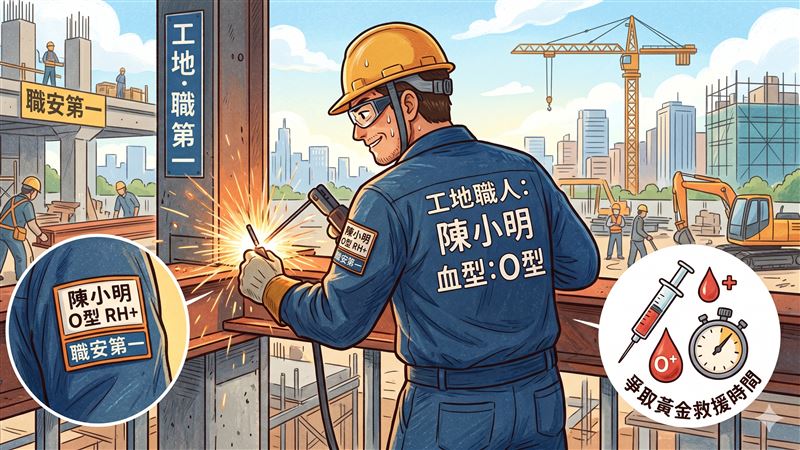 台灣新聞通訊社-制服繡「名字＋血型」背後藏洋蔥　網見真相鼻酸：希望永遠派不上用場