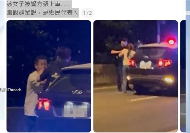 台灣新聞通訊社-民眾黨鄉代與夫當街大吵　「上演飛車追逐」驚動警