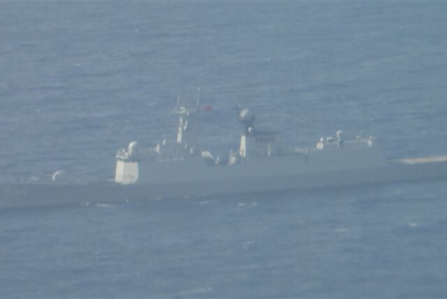 台灣新聞通訊社-不只共機來亂！中共驅逐艦、護衛艦今進入澎湖海域「監控畫面曝光了」