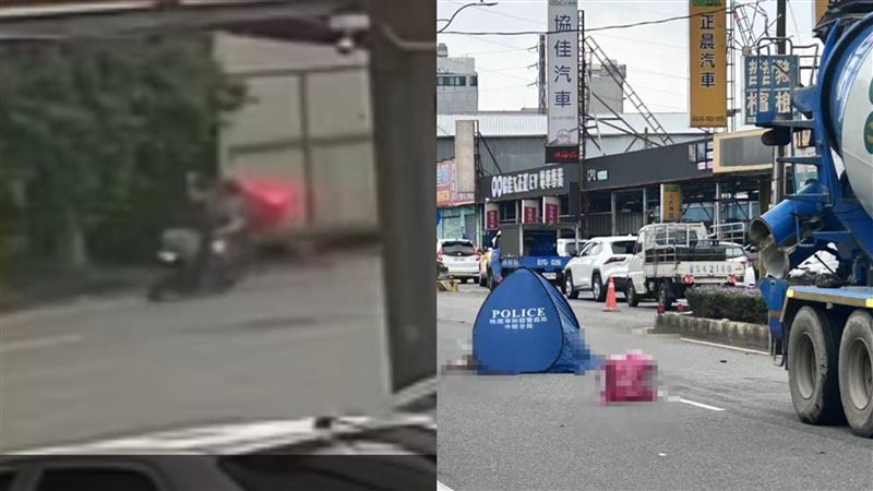台灣新聞通訊社-快訊／網公認「他」最倒霉！外送員自摔「輾成2截」亡　水泥車駕駛送辦