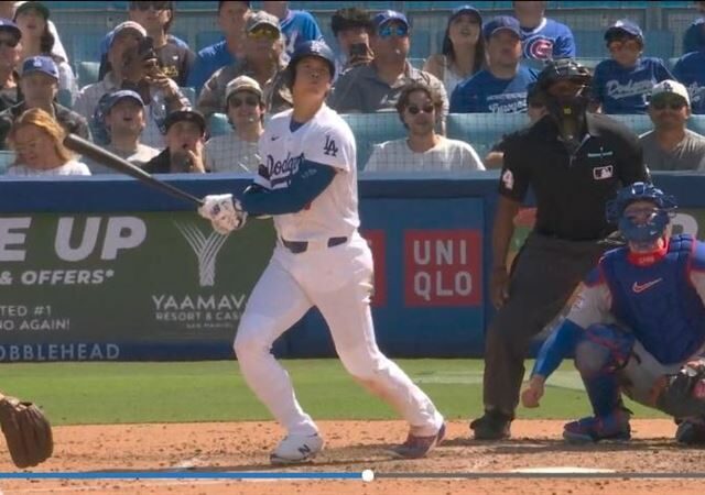 台灣新聞通訊社-MLB／大谷翔平相隔11場開轟！本季首次3安　差三壘安打「完全打擊」