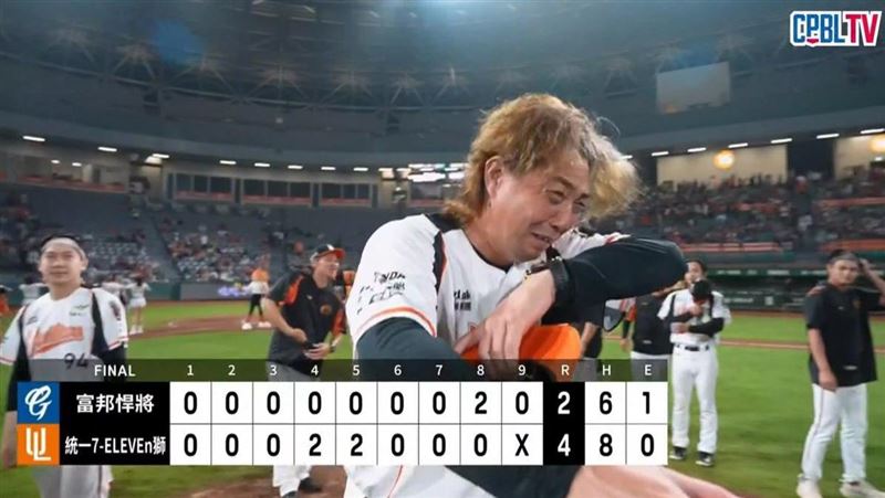 台灣新聞通訊社-中職／林岳平賽後模仿落淚　郭俊麟：我也不知道他會突然間這樣
