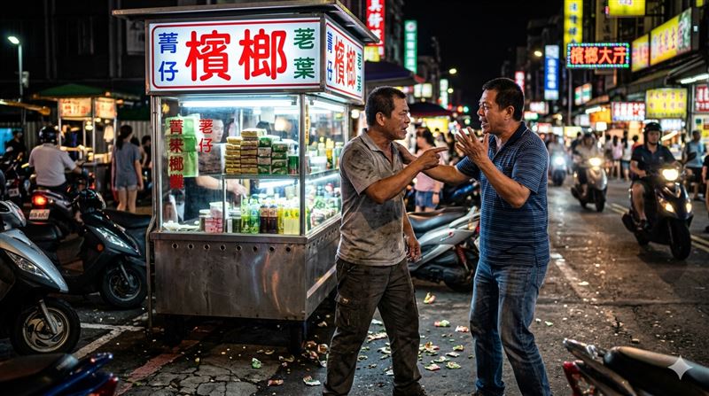 台灣新聞通訊社-檳榔攤前…男子遭碎日光燈管「攪爛眼珠」瞎了！劊子手背景曝