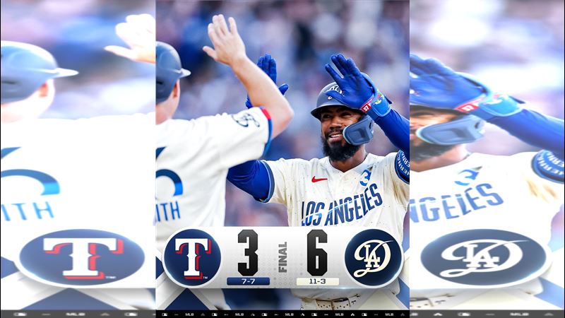 台灣新聞通訊社-MLB／主場首轟出爐！大谷翔平攜西語老師首局炸裂　道奇近8戰豪取7勝