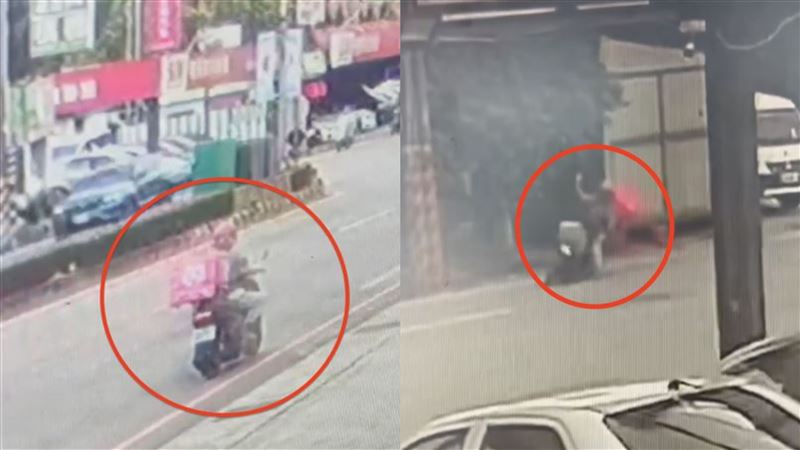 台灣新聞通訊社-外送員「比中指」摔車遭輾成碎屍？　學弟揭他私下真面目：幾年前生病
