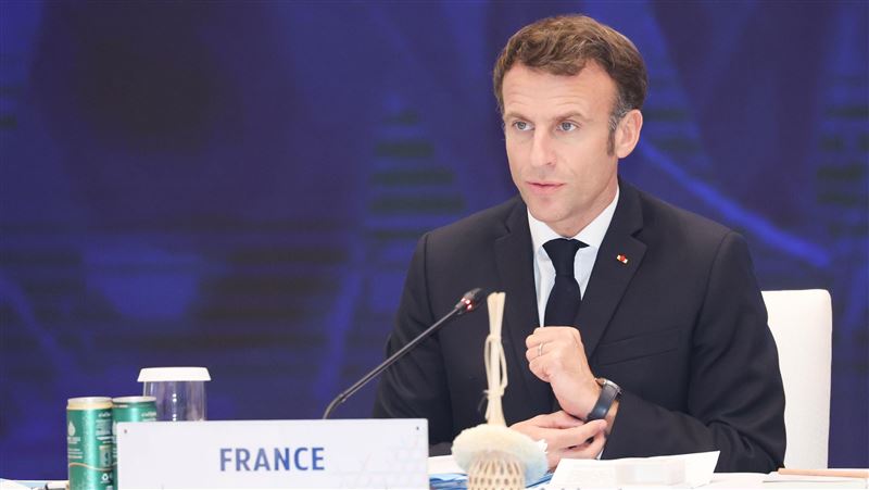 台灣新聞通訊社-馬克宏稱武力解放荷莫茲海峽「不切實際」