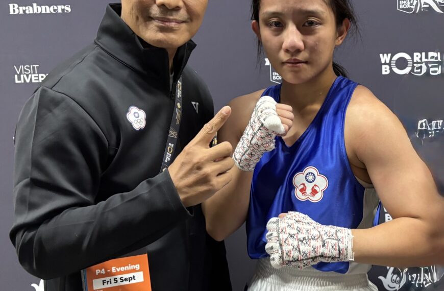 台灣新聞通訊社-拳擊／小鋼砲郭怡萱亞錦賽奪銅 教練肯定愛徒更穩