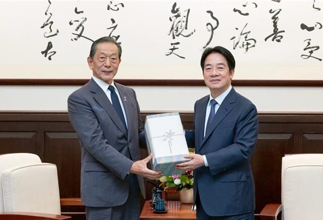台灣新聞通訊社-順利出訪史國  賴清德接見隅修三：感謝日本政府與國會挺台