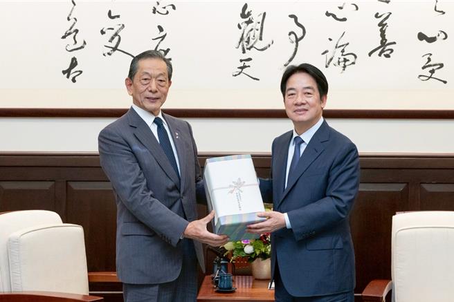 台灣新聞通訊社-順利出訪史國 賴清德接見隅修三：感謝日本政府與國會挺台