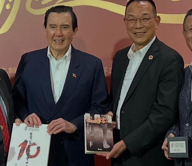 台灣新聞通訊社-蕭旭岑收台商捐款後 馬曾當面謝謝台商支持