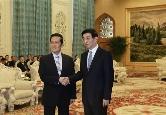 台灣新聞通訊社-張榮恭會見王滬寧:中華文化是兩岸和平道路上的引路明燈