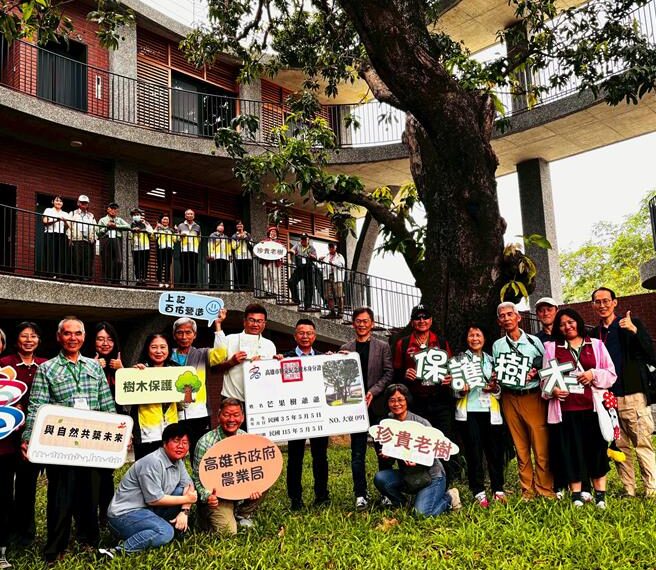 台灣新聞通訊社-「大寮091芒果」掛牌！見證綠建築與老樹共生