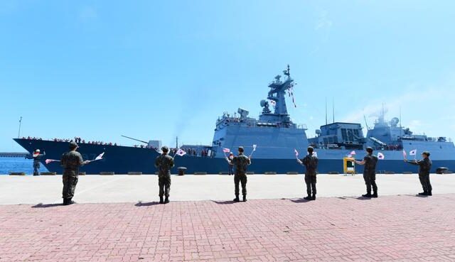 台灣新聞通訊社-韓驅逐艦赴美參與建國250年閱艦式