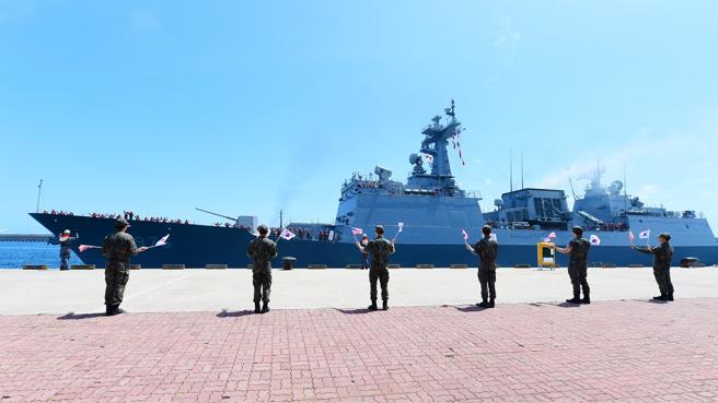 台灣新聞通訊社-韓驅逐艦赴美參與建國250年閱艦式