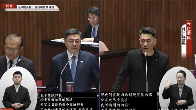 台灣新聞通訊社-陳世凱出席淡江大橋祈福缺席總質詢 藍委批不尊重國會