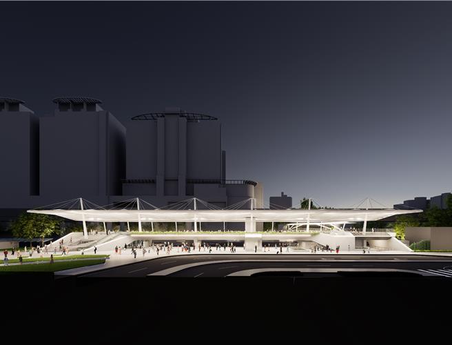 台灣新聞通訊社-北市空橋預算暴增3億!跨市民大道連通中山公園 拚第4次招標