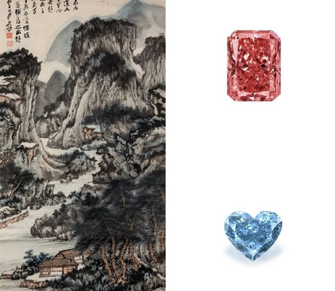 台灣新聞通訊社-張大千與千萬粉鑽爭輝！藏逸春拍祭6億珍品 房產首度入列