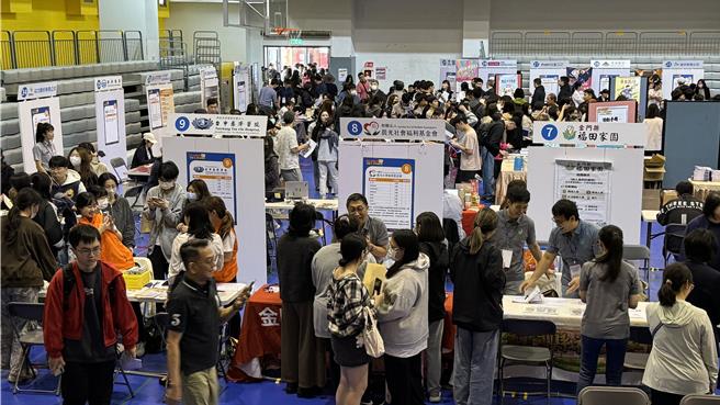 台灣新聞通訊社-「金大職達夢」就博會1600職缺獵人才 初步媒合率近6成