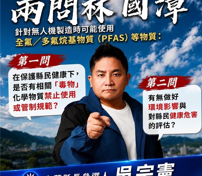 台灣新聞通訊社-競辦：吳宗憲從未反對無人機產業 批民進黨抹黑造謠